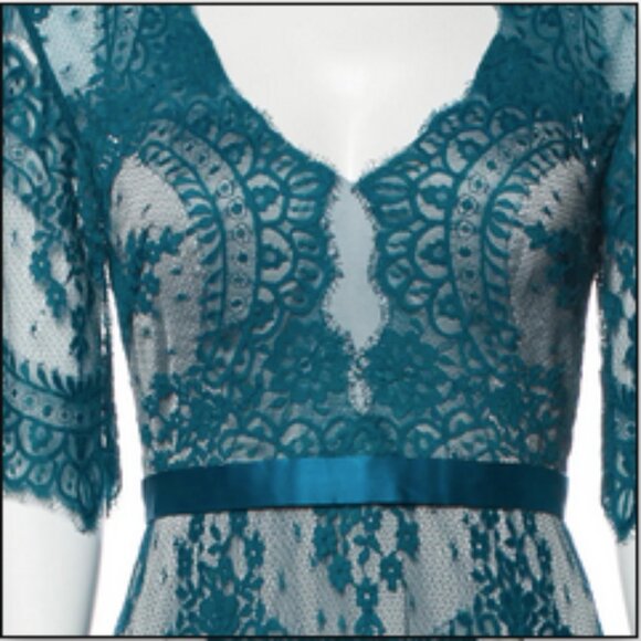 Catherine Deane Kelly Tulle and Lace Illusion Dress Gown, Size 4 - Picture 5 of 10